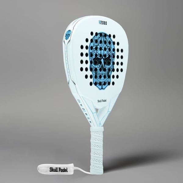 SkullPadel V2080 - WHITE BLUE 12K — фото 1