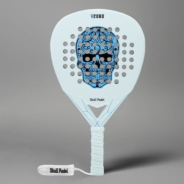 SkullPadel V2080 - WHITE BLUE 12K — фото 2