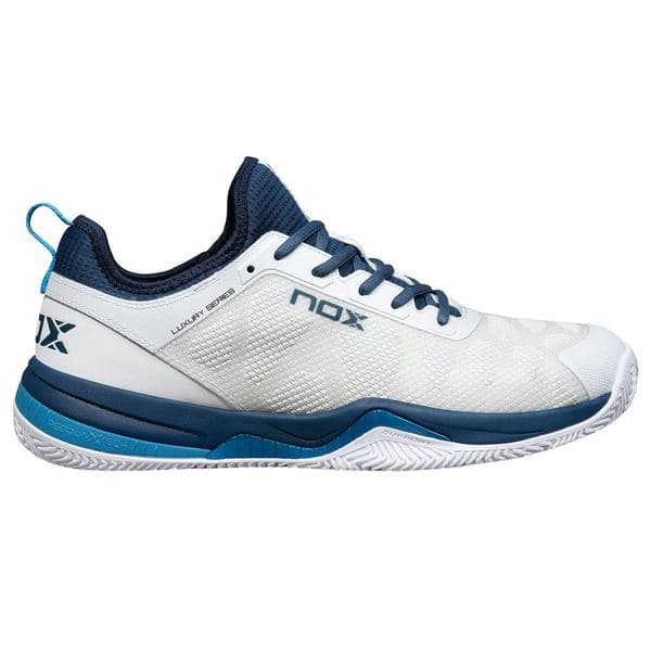 NOX Padel shoes NERBO WHITE/BLUE SUECO — фото 1
