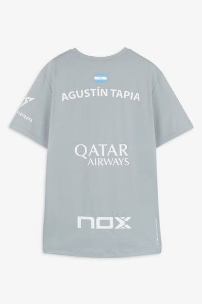 NOX Agustin Tapia Sponsors AT10 Grey T-shirt — фото 1