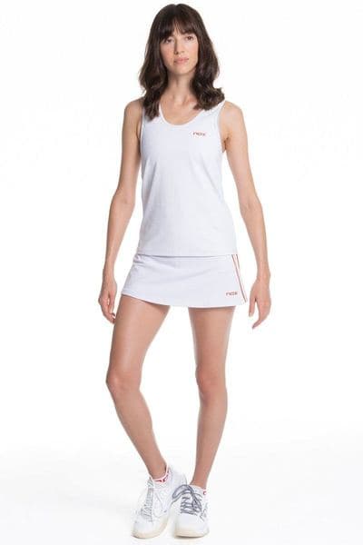 NOX TEAM padel sports skirt white — фото 2