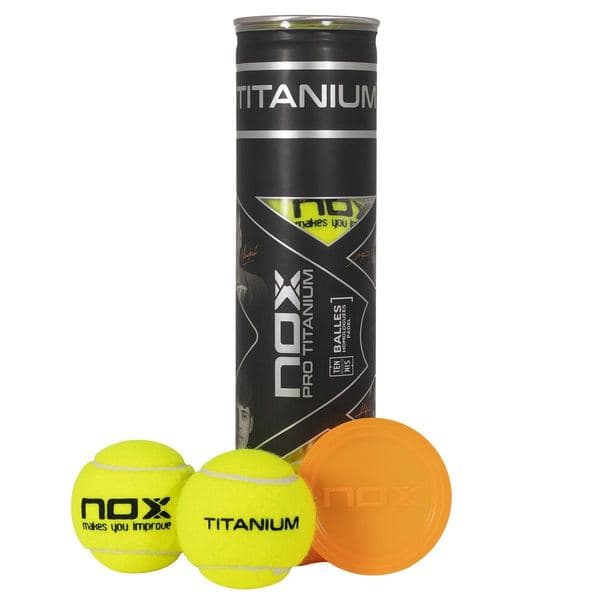 NOX PRO TITANIUM 4 padel balls can — фото 2