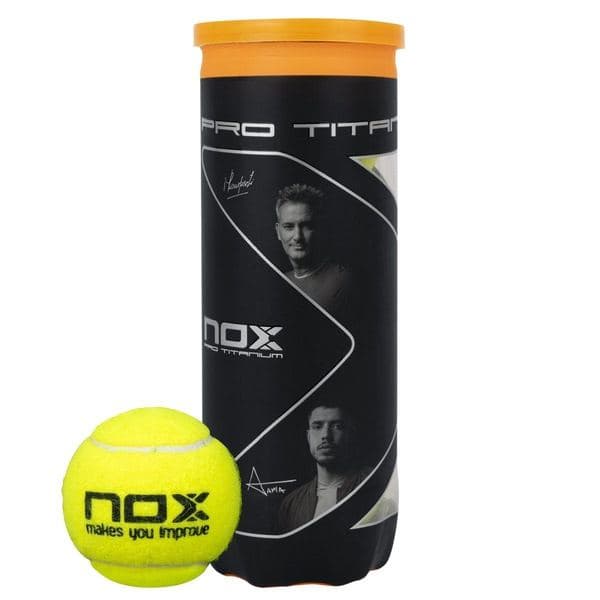 NOX PRO TITANIUM 3 padel balls can — фото 2