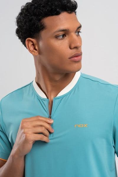 NOX Men's PRO turquoise polo shirt — фото 3