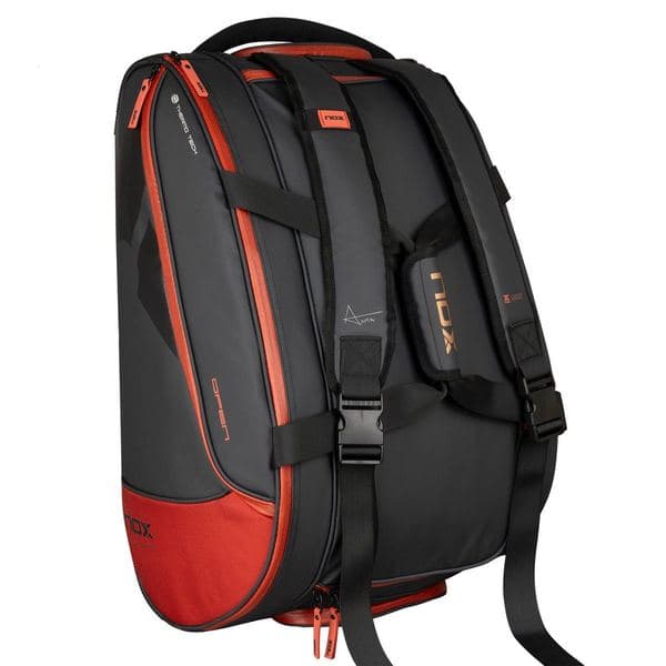 NOX LUXURY OPEN SERIES PADEL BAG BLACK/RED — фото 3