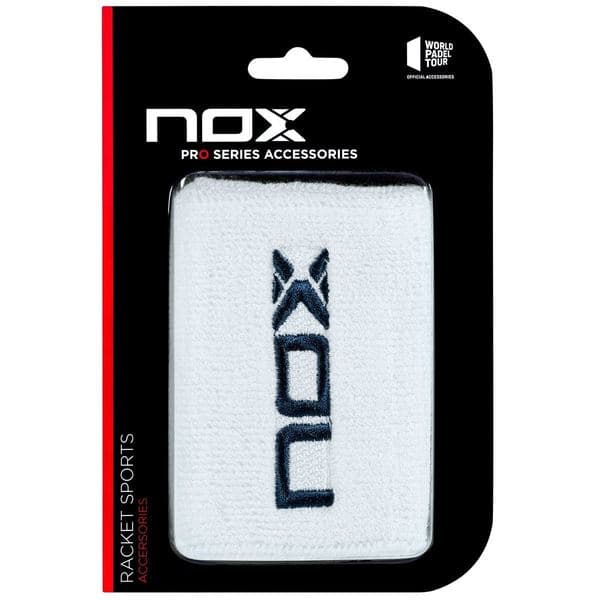 NOX sport wristbands white/navy blue — фото 1