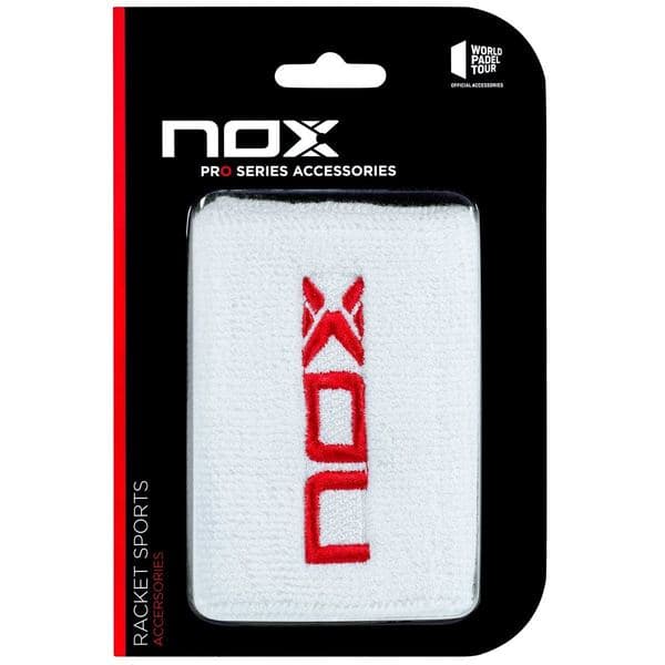 NOX Sport Wristbands white/red — фото 1