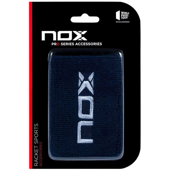 NOX sport wristbands navy blue/white — фото 1