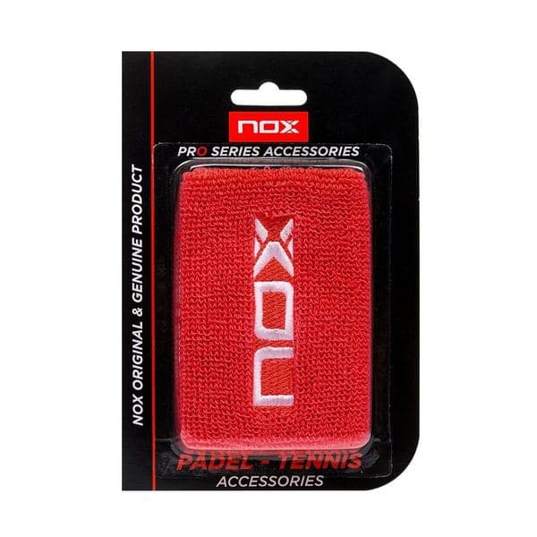NOX sport wristbands red/white — фото 1